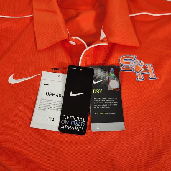 NWT Men's Sam Houston State University Nike Dri-fit On Field Polo Shirt - Picture 2 of 4